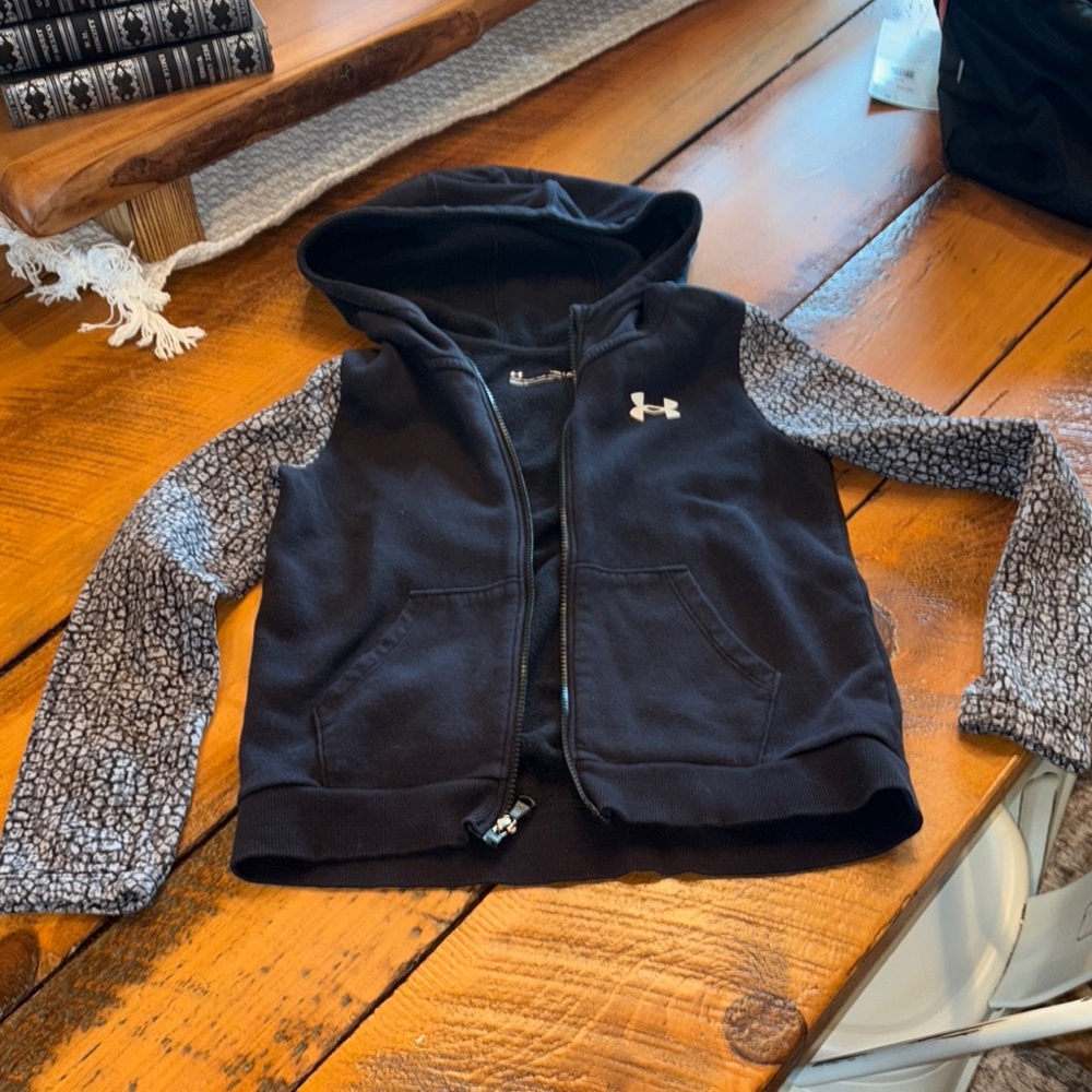 Under Armour Kids Black and Gray Hoodie